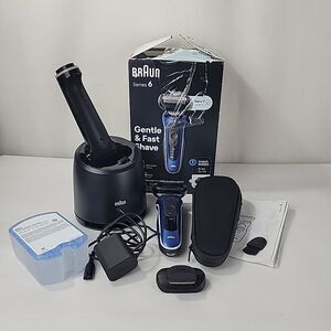 Braun Series 6 6172cc Rechargeable Wet & Dry Shaver + Smart Care Center #9363